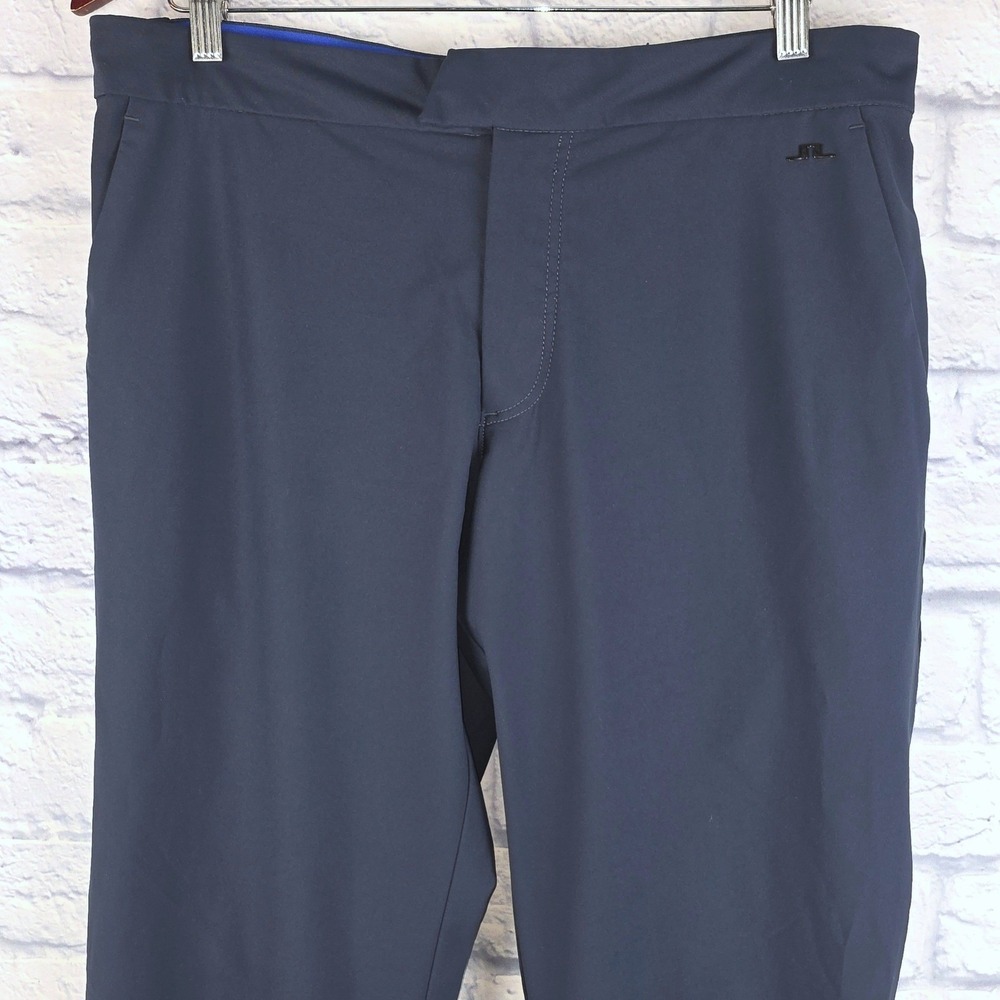 J.Lindeberg Men The Reveal Tech Pant Performance Navy Blue Golf Trousers 34X31